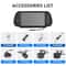 7 HD Rear View Camera System With Mirror Monitor For Universal Car Parking 3