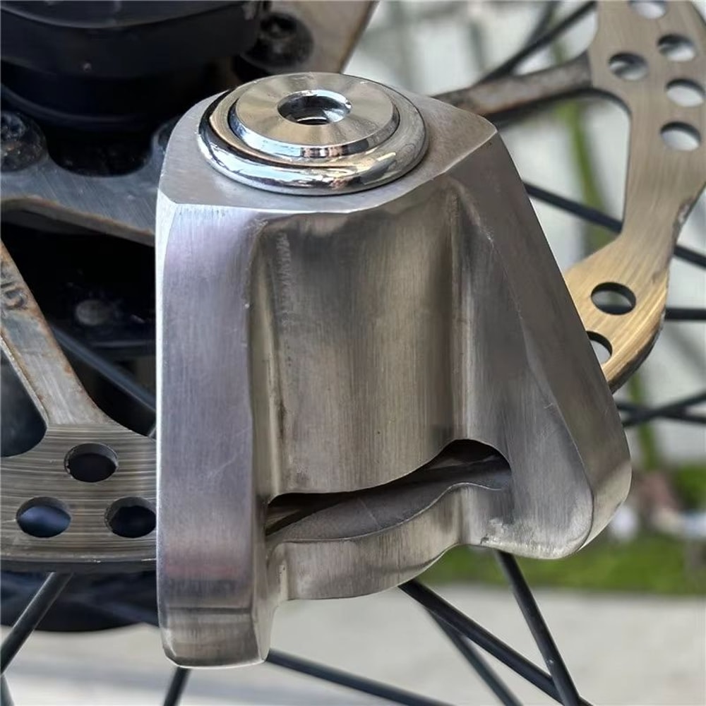 304 Stainless Steel Motorcycle Disc Lock Waterproof Brake Disc Anti Theft Security Lock 1