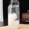 HeatResistant Glass Straw Cup With Dustproof Wooden Lid Transparent Drinking Bottle 4