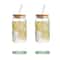 HeatResistant Glass Straw Cup With Dustproof Wooden Lid Transparent Drinking Bottle 8