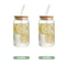 HeatResistant Glass Straw Cup With Dustproof Wooden Lid Transparent Drinking Bottle 8