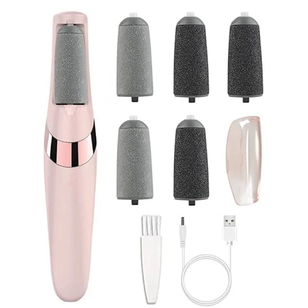 Electric Foot Grinder And Healing Tissue Remover Pink Pedicure Tool 0