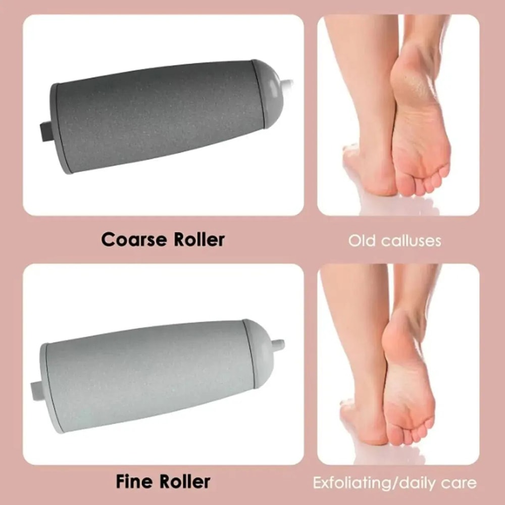 Electric Foot Grinder And Healing Tissue Remover Pink Pedicure Tool 5