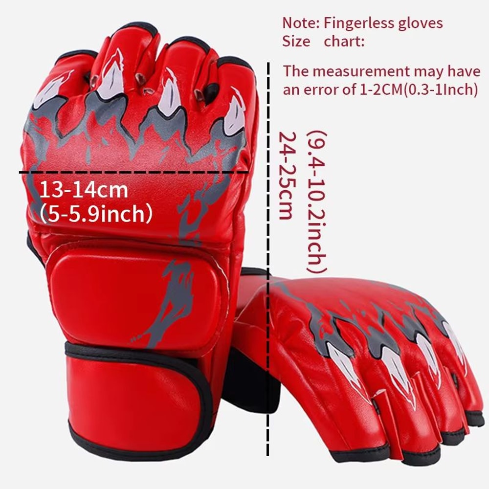 HalfFinger Boxing Gloves For Training Taekwondo Karate 5