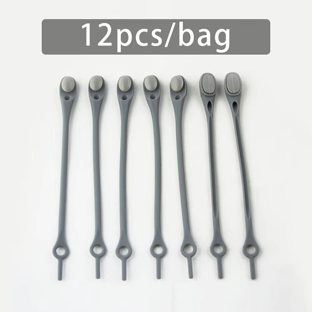 12Piece Stretch Silicone NoTie Elastic Shoelaces For Adults And Kids 9