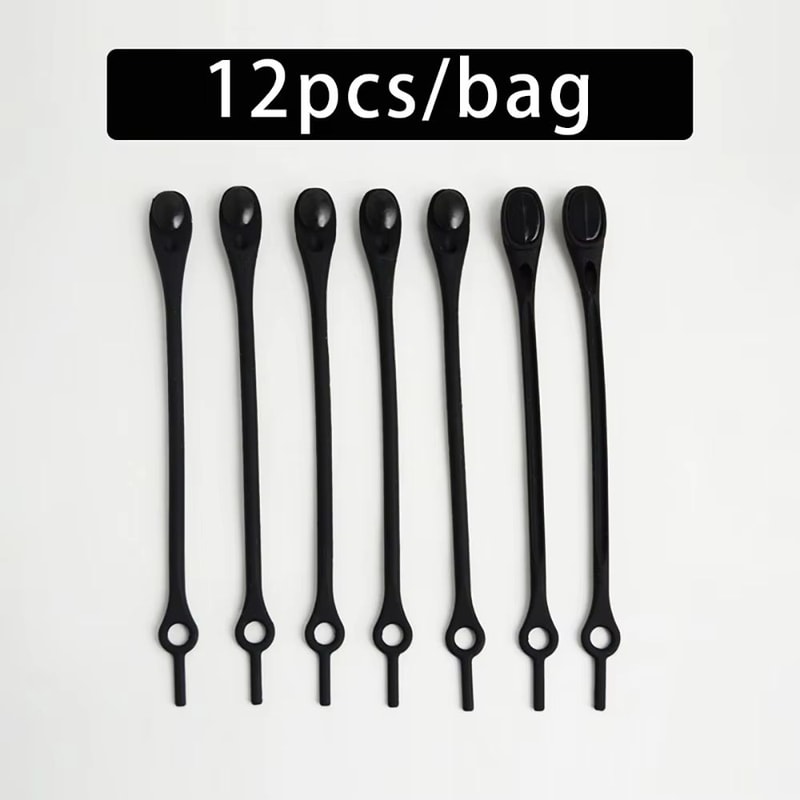 12Piece Stretch Silicone NoTie Elastic Shoelaces For Adults And Kids 7