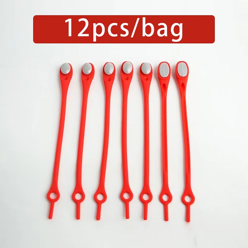 12Piece Stretch Silicone NoTie Elastic Shoelaces For Adults And Kids 14