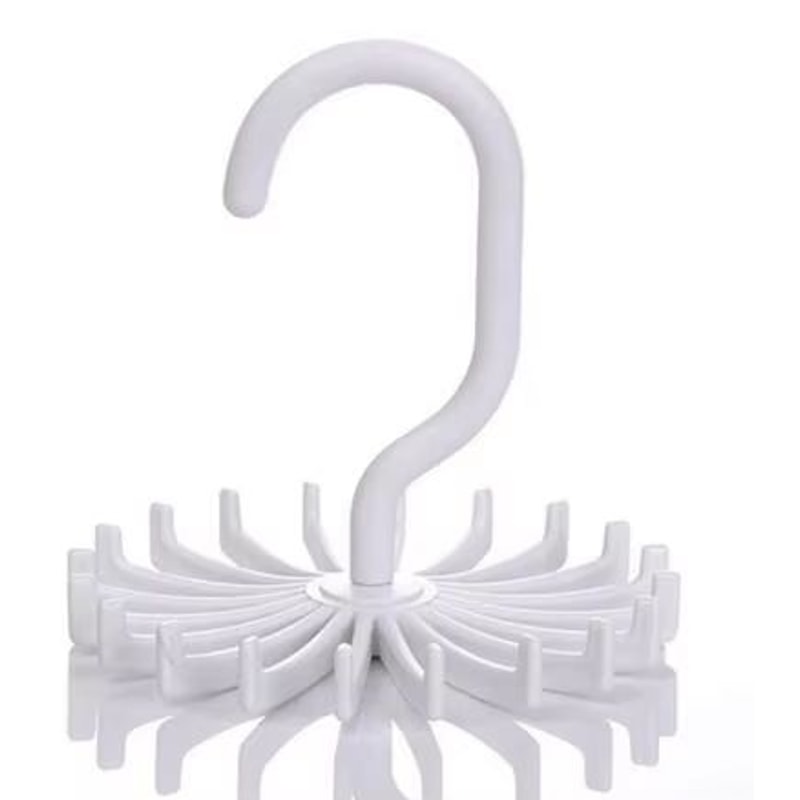 360 Rotating Tie And Scarf Organizer With 20 Claw Hooks Closet Hanger 6