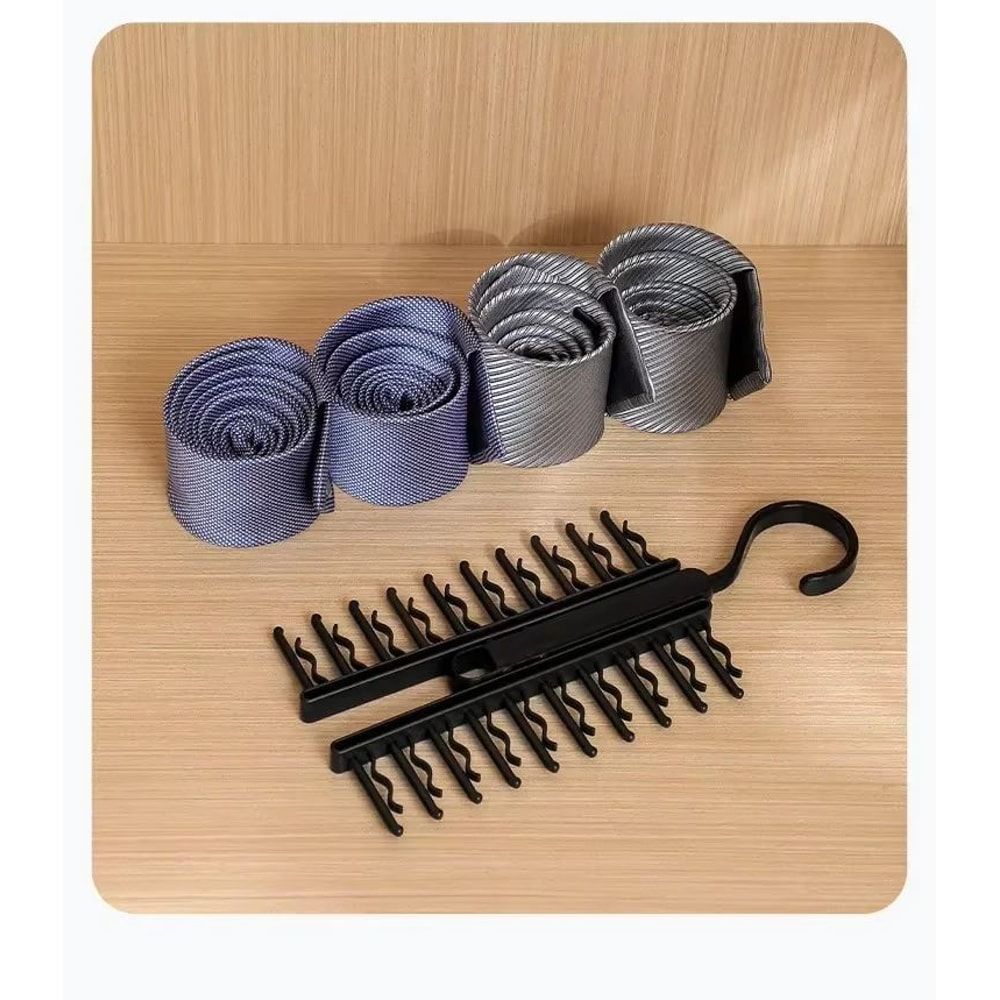 360 Rotating Tie And Belt Organizer Rack With 20 Hooks Closet Storage Hanger 5