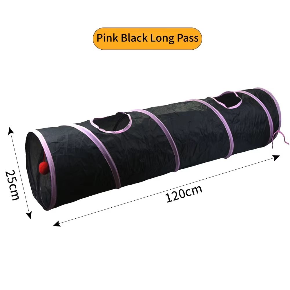 Foldable Cat Play Tunnel Toy With Breathable Mesh For Indoor Fun 16