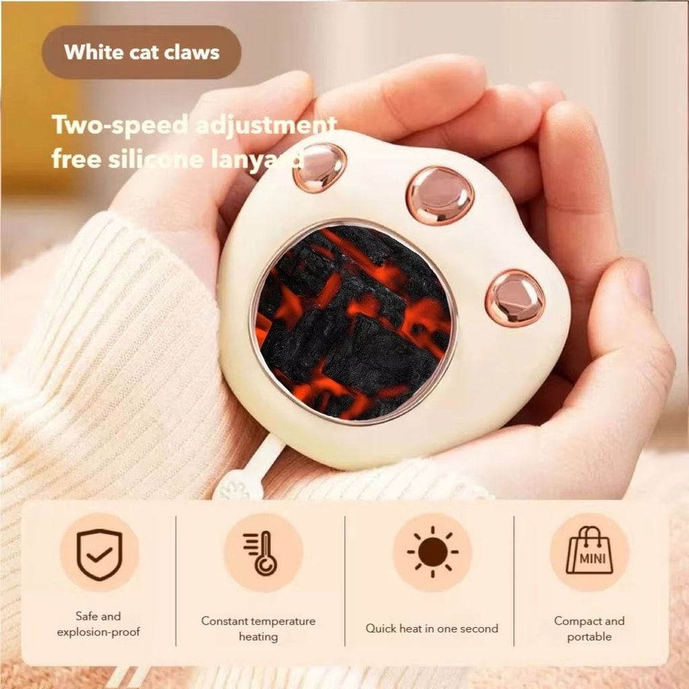 Rechargeable Electric Hand Warmers USB Pocket Heater Portable Outdoor Warm Gift 4