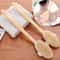 Natural Bristle Back Scrubber Shower Brush With Detachable Long Wooden Handle 0