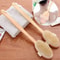 Natural Bristle Back Scrubber Shower Brush With Detachable Long Wooden Handle 0
