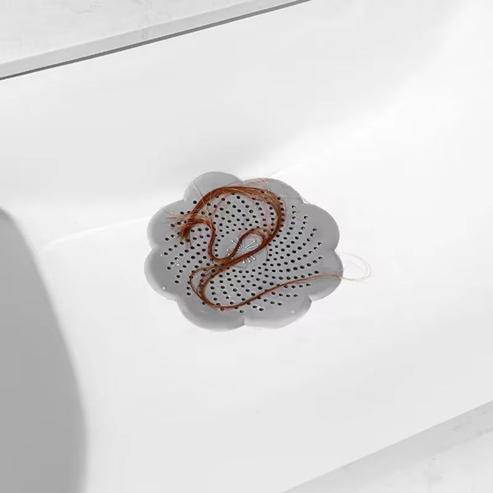 Flower Silicone Drain Cover Mesh Strainer For Kitchen And Bathroom 2