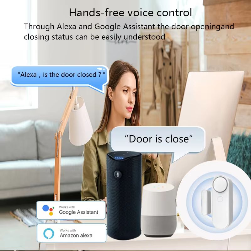 Tuya WiFi Door Window Entry Sensor With 90 DB Alert For Home Alarm Systems 2