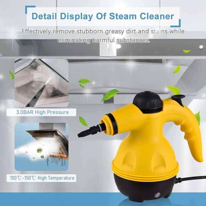 HandHeld High Temperature Steam Cleaner For Kitchen Bathroom Car And Home Cleaning 4