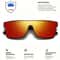 Colorful Square Sports Sunglasses UV400 With Patterned Temples Unisex Outdoor Eyewear 2