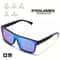 Colorful Square Sports Sunglasses UV400 With Patterned Temples Unisex Outdoor Eyewear 4