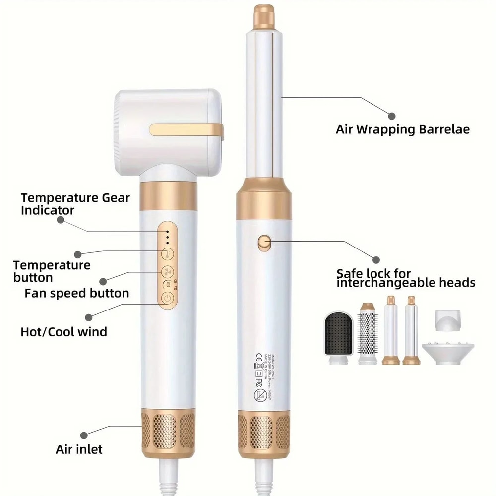 Tinsol 7in1 HighSpeed Hair Dryer Brush For SalonStyle Results 1