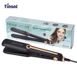 professional ceramic hair straightener and curling iron with adjustable temperature