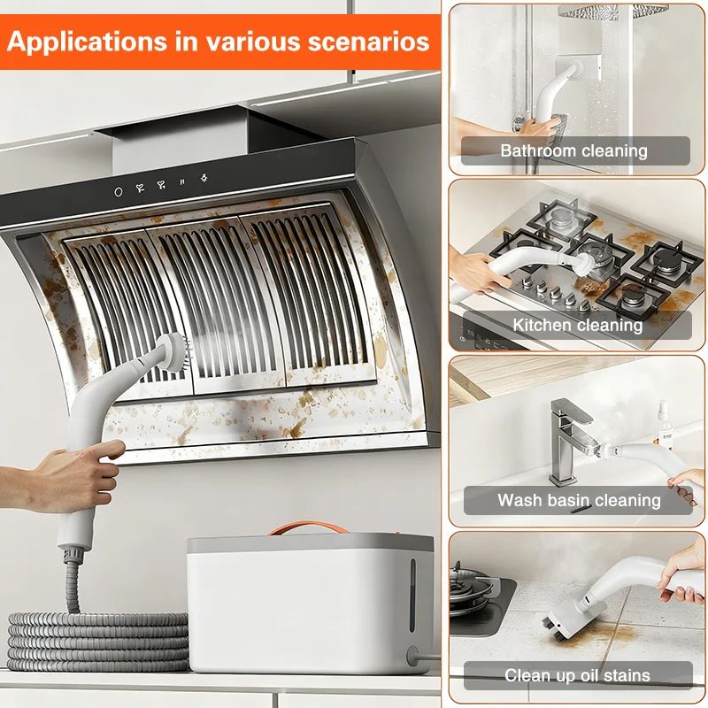 TINSOL Handheld HighTemperature Steam Cleaner For Deep Kitchen And Home Cleaning 1