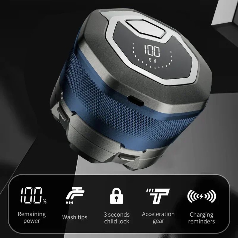 TINSOL Titanium Electric Head Shaver For Bald Men With 6D Magnetic Razor 1