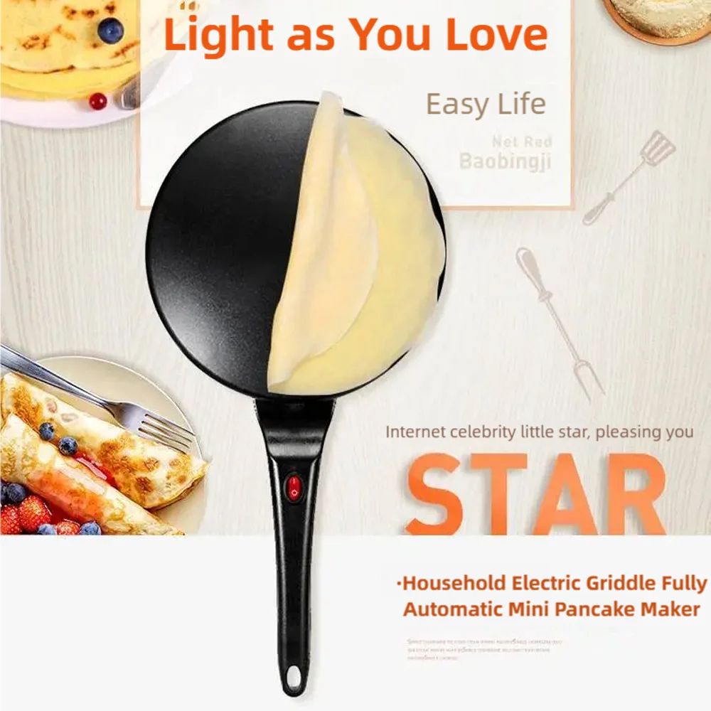TINSOL Multifunction Electric Crepe And Pancake Maker With NonStick Cooking Surface 2