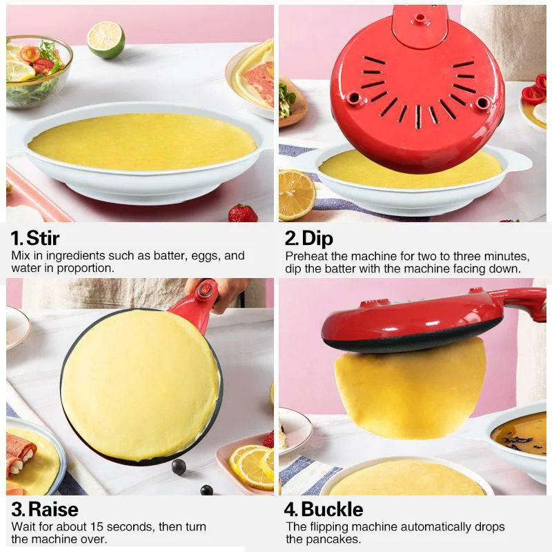 TINSOL Multifunction Electric Crepe And Pancake Maker With NonStick Cooking Surface 3