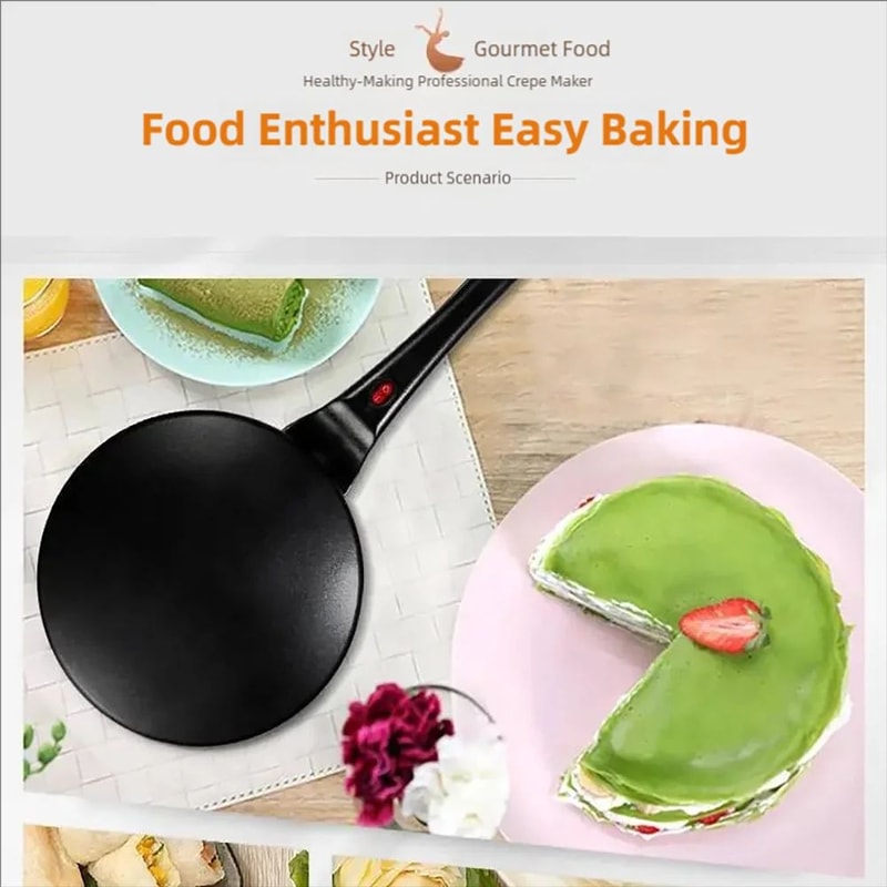 TINSOL Multifunction Electric Crepe And Pancake Maker With NonStick Cooking Surface 4