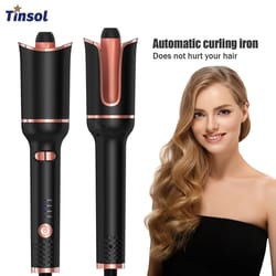 tinsol professional ceramic auto-rotating air curling iron for effortless styling