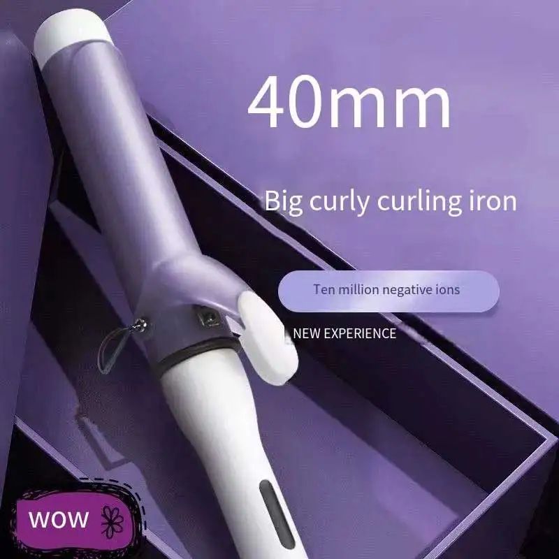 TINSOL 40MM Professional Ceramic JShape Rotating Big Wave Curling Iron 5