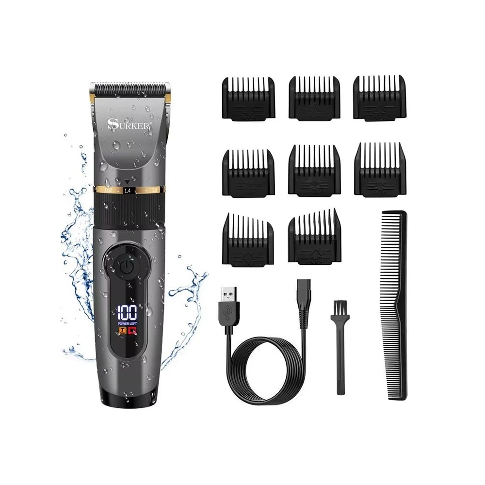 TINSOL Professional Electric Hair Trimmer With Ceramic Blade And LED Display 6