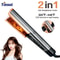 TINSOL 2in1 Professional Ceramic Hair Straightener And Curl Ionizer With LCD Wide Panel 0