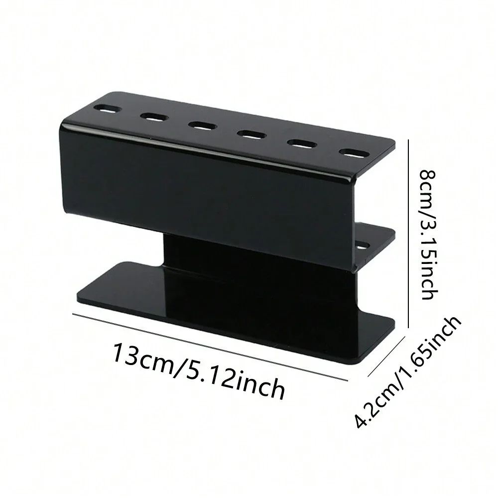 TINSOL 6Hole Acrylic Tweezer Storage Rack Professional Eyelash Extension Display Stand 5