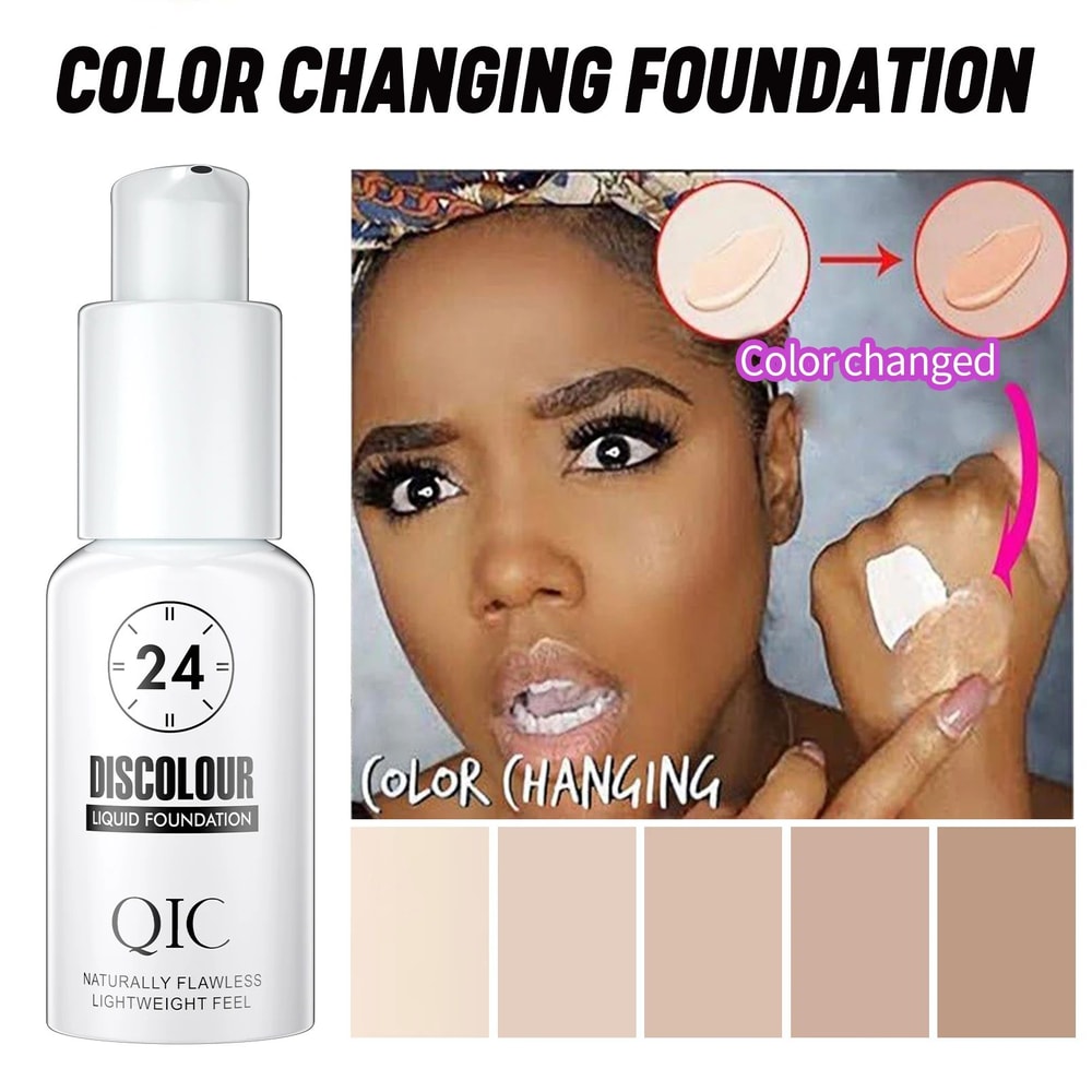 Magic Color Changing Foundation Liquid Soft Matte LongLasting Hydrating Makeup Base 1
