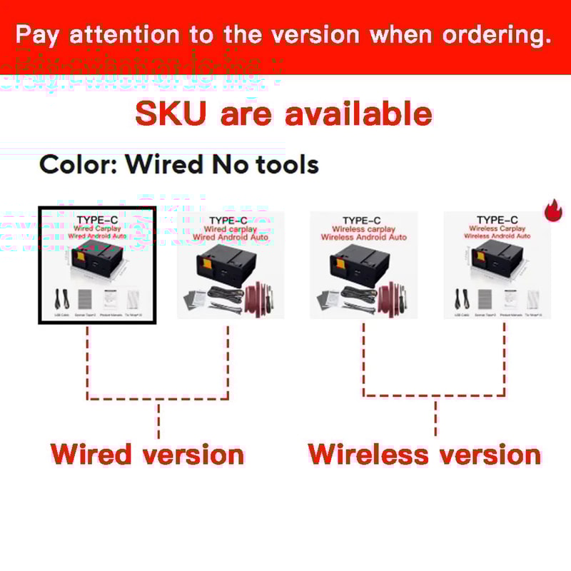 TINSOL Wireless TypeC CarPlay Android Auto Adapter USB Hub For Mazda Retrofit 1