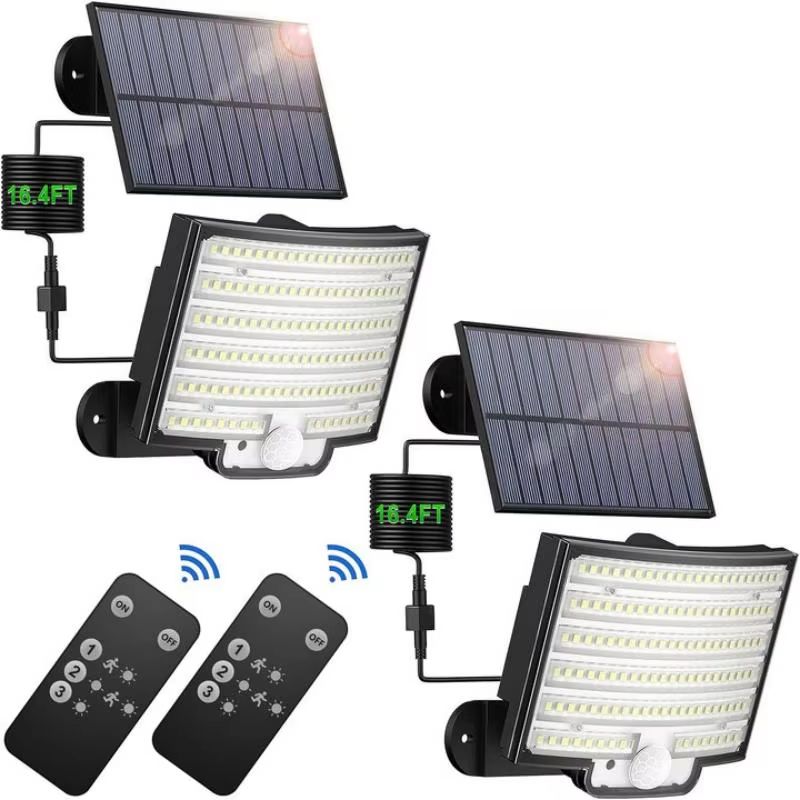 Solar LED Motion Sensor Outdoor Flood Light Wireless Waterproof Security Light For Patio Garage Po 7