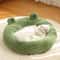 Plush Frog Shaped Winter Warm Pet Nest For Small Dogs And Cats 1