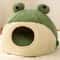 Plush Frog Shaped Winter Warm Pet Nest For Small Dogs And Cats 5