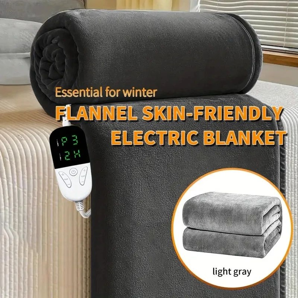 Soft Electric Heated Throw Blanket 5906x7087in With Adjustable Heat Levels And Auto Shut Off 1