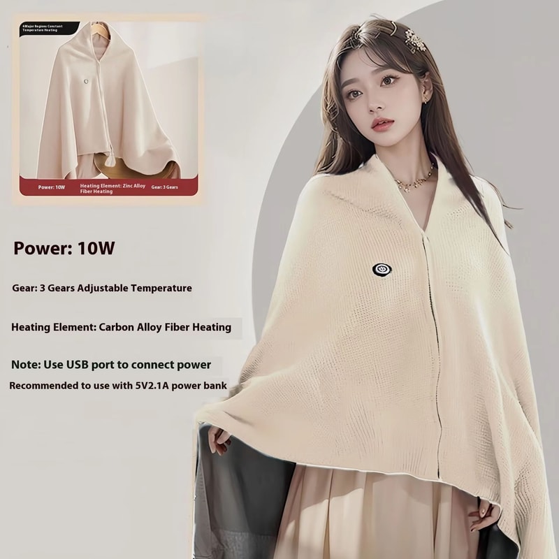 Wearable USB Electric Heated Shawl Blanket For Women And Daily Comfort 6