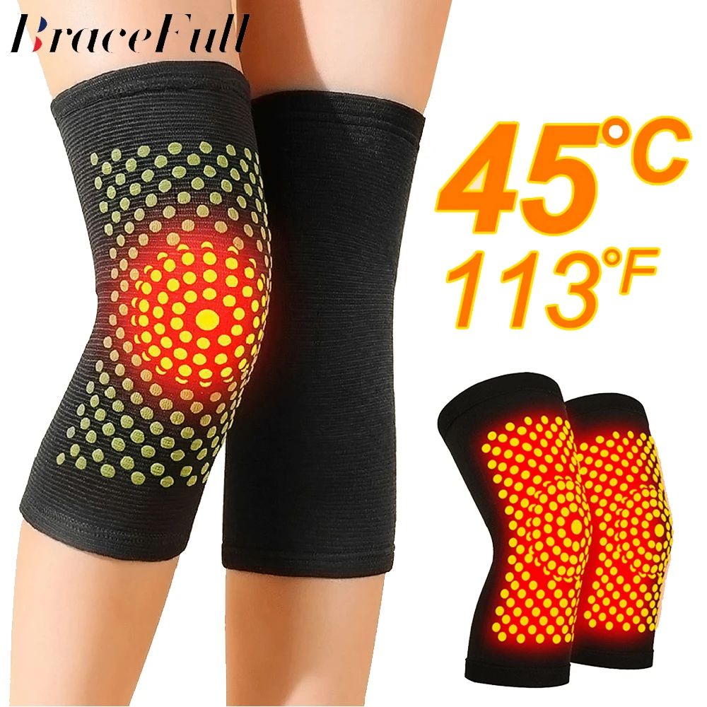 SelfHeating Knee Support Pads 2Pack For Pain Relief And Warmth 0