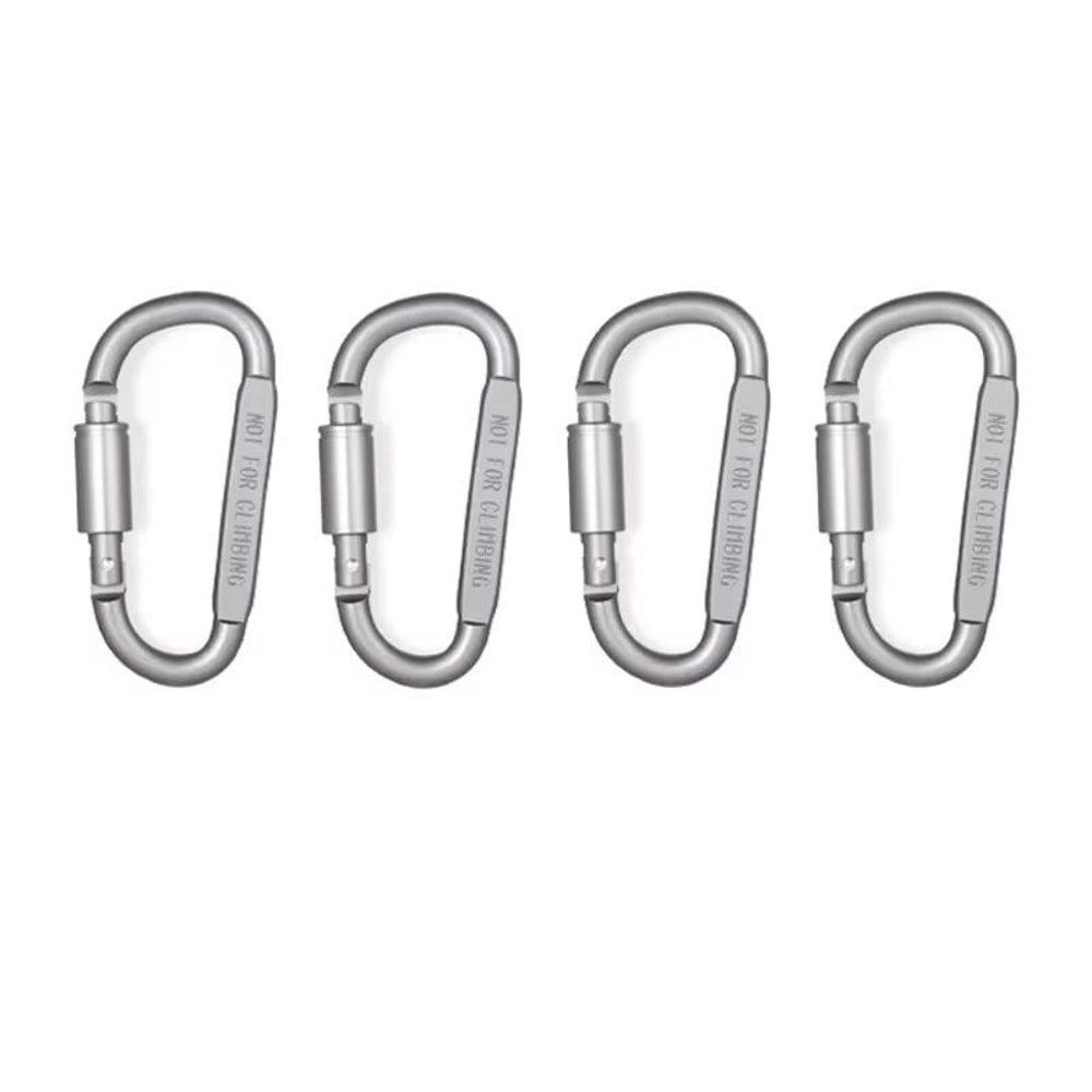 Alloy Aluminum Carabiner Set 46PCS Outdoor Tactical Clip Keychain Hooks 6