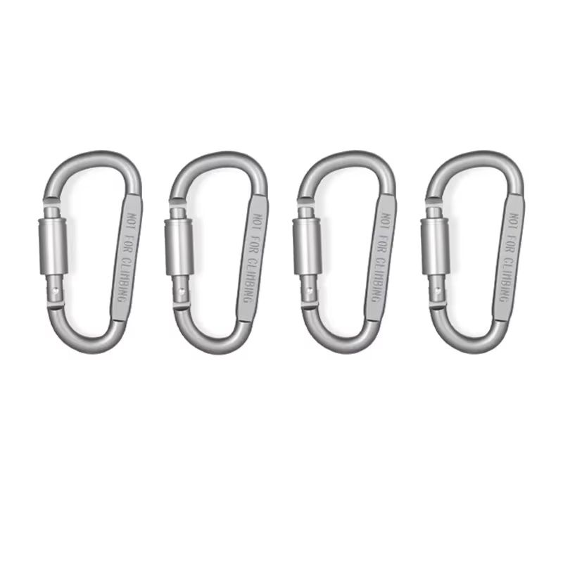 Alloy Aluminum Carabiner Set 46PCS Outdoor Tactical Clip Keychain Hooks 6