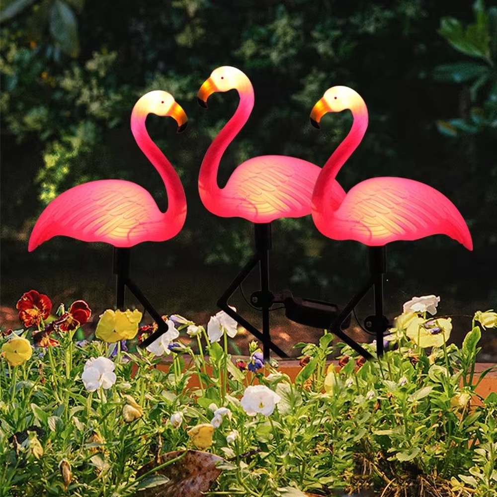 Solar Flamingo LED Outdoor Garden Light Waterproof Stake Lantern 2