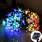 Solar Fairy String Lights Sakura Peach Flower LED Outdoor Garden Decor 9