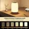 LED Touch RGB Table Lamp With Wood Grain Finish And USB Rechargeable Design 1