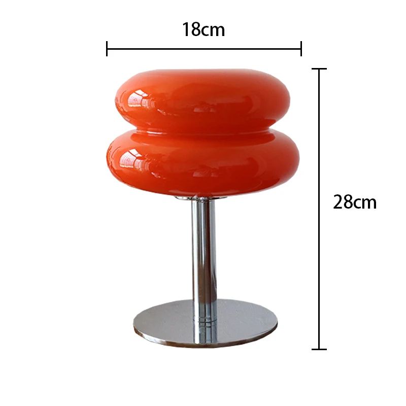 Macaron Glass Trichromatic Table Lamp Soft Night Light For Bedroom 5