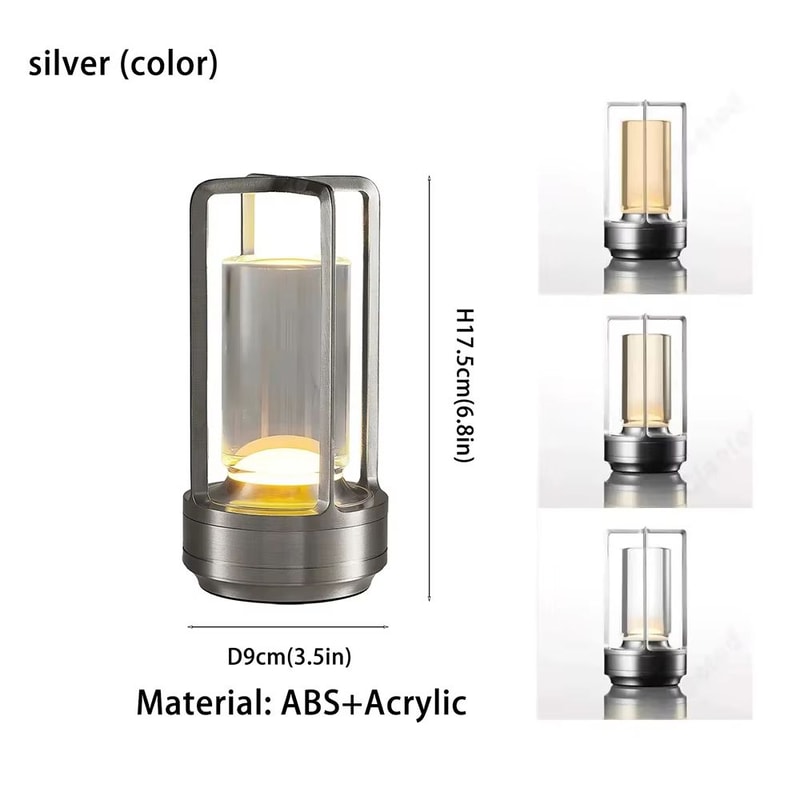 GGbingo Cordless LED Table Lamp Portable Atmosphere Light For Home Outdoor Use 7