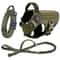 Tactical Dog Harness With MOLLE Pouch And Leash For Large Dogs 14